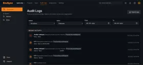 Audit log — every access request and change tracked