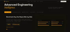 Marketing site — cross-repo benchmarking