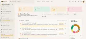 Stack Trending — most-starred repos on GitHub