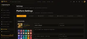 Account settings and profile